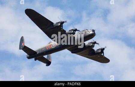 Royal Air Force Battle of Britain Memorial Volo - Avro Lancaster PA474 Foto Stock