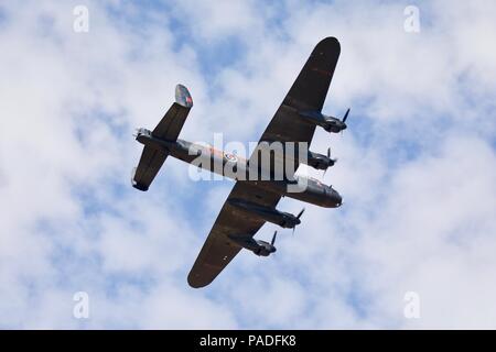 Royal Air Force Battle of Britain Memorial Volo - Avro Lancaster PA474 Foto Stock