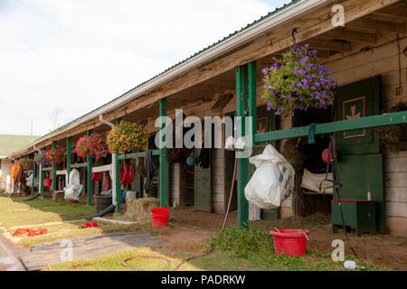 Il stabels a Fort Erie racetrack in Fort Erie, Ontario, Canada. Foto Stock