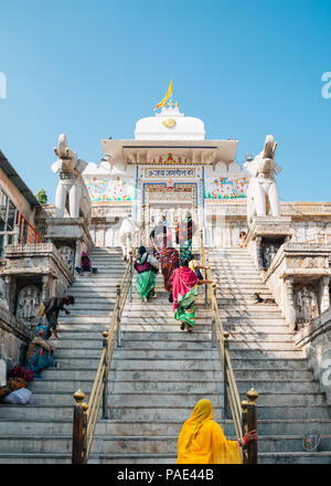 Udaipur, India - 13 Dicembre 2017 : Tempio Jagdish Foto Stock