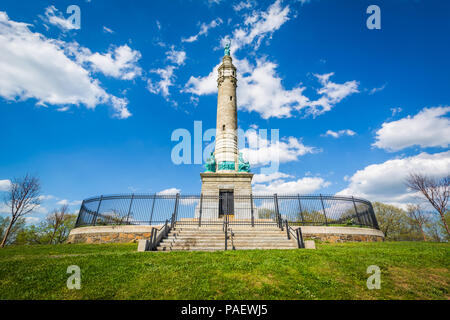 I soldati e marinai monumento in Oriente Rock, New Haven, Connecticut Foto Stock