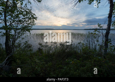 Lago in Finlandia Foto Stock