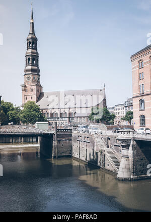 Sankt Katharinen chiesa luterana in Amburgo, Germania Foto Stock