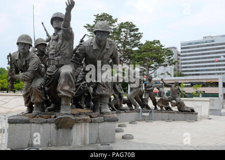 War Memorial e Museo, Seoul, Corea del Sud, Asia. Foto Stock