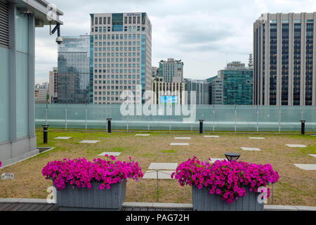 Gwanghwamun Plaza, noto anche come Gwanghwamun Square, Jongno-gu, Seoul, Corea del Sud. Foto Stock