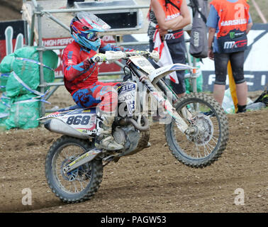 Loket, Repubblica Ceca. 22 Luglio, 2018. Michael DOCHERTY (RSA/Husquarna), .Campionato del Mondo Motocross MX 1, seconda gara, .Loket, Repubblica Ceca, luglio 22, 2018 Credit: Wolfgang Fehrmann/ZUMA filo/Alamy Live News Foto Stock