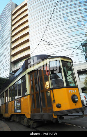 L'Italia,Lombardia,Milano,Porta Nuova Garibaldi Torre progettata da Cesar Pelli Foto Stock