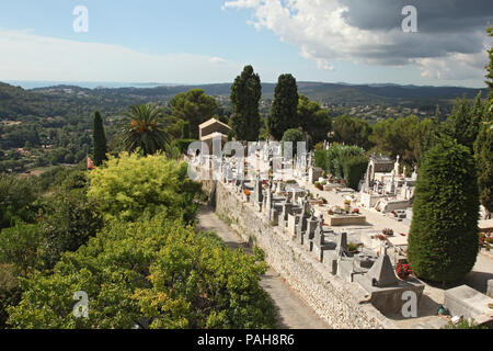 Saint Paul de Vence cimitero, Francia Foto Stock