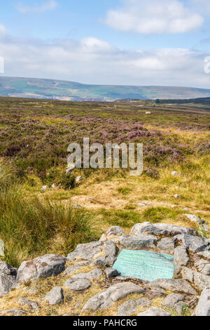 Foxhunter's grave sul Blorenge, Brecon Beacons Foto Stock