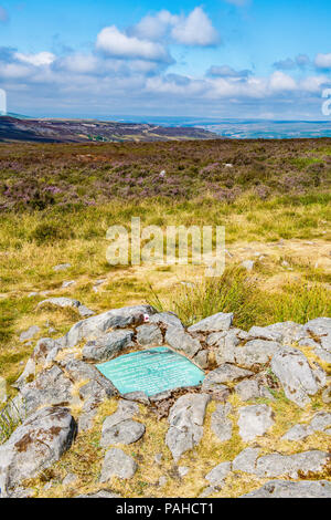 Foxhunter's grave sul Blorenge, Brecon Beacons Foto Stock