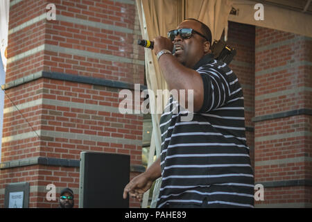 Bruse svanire insieme con il DJ etere ha aperto per EPMD su luglio 19,2018 al NJ PAC Foto Stock