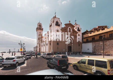 La Basilica del Royal Santuario mariano di Nostra Signora della Candelaria. Tenerife, Spagna. Foto Stock