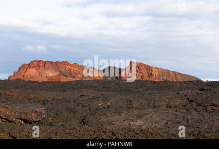 Lava a cuscino sull'isola di Santiago, Isole Galapagos Foto Stock