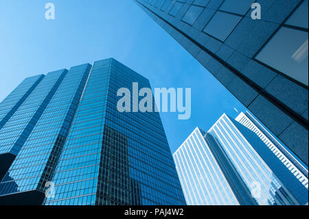 Una vista dei grattacieli nel centro cittadino di Toronto, Ontario. Foto Stock