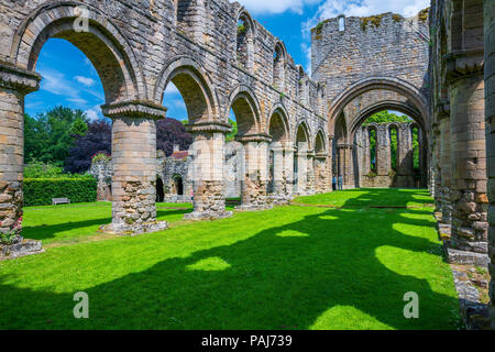 Abbazia Buildwas, Shropshire, Inghilterra, Regno Unito, Europa Foto Stock