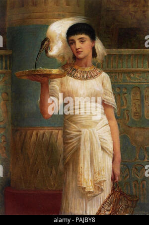 Lunga Edwin Longsden - Alethe Attendant del Sacro Ibis nel tempio di Iside 1 Foto Stock