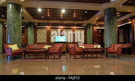 Hotel lobby in Danubius Health Spa Resort Margitsziget Budapest, Ungheria Foto Stock