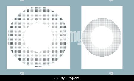 Carta ritagliata telaio in pizzo, illustrazione vettoriale. La carta pizzo sfondo, vettore bollo rotondo, ornamentali lacy round photo frame. Abstract telaio vintage. Illustrazione Vettoriale