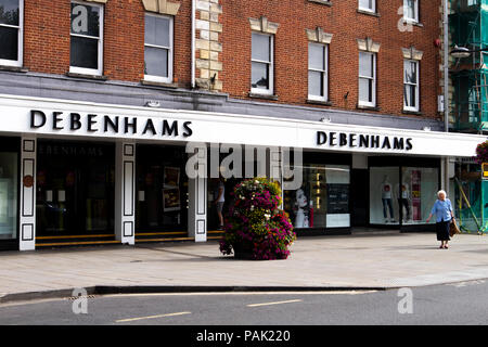 Negozio Debenhams, fondata nel 1778 da William Clark, che ha iniziato ad operare a 44 Wigmore Street, Londra Foto Stock