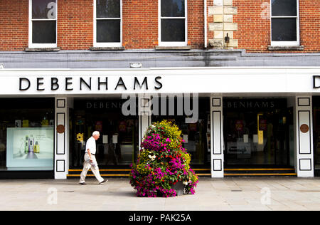 Negozio Debenhams, fondata nel 1778 da William Clark, che ha iniziato ad operare a 44 Wigmore Street, Londra Foto Stock