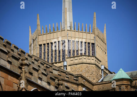 Cattedrale di Blackburn, ufficialmente Chiesa Cattedrale di Blackburn Santa Maria la Vergine con san Paolo, Cattedrale Anglicana cuore di Blackburn Town Center, Foto Stock