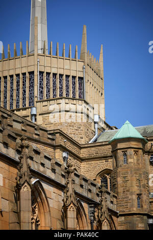 Cattedrale di Blackburn, ufficialmente Chiesa Cattedrale di Blackburn Santa Maria la Vergine con san Paolo, Cattedrale Anglicana cuore di Blackburn Town Center, Foto Stock