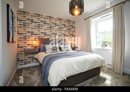 David Wilson case di aprire la presentazione case per loro Lightfoot Prato allo sviluppo nel nord Preston, Lancashire. Nella foto la Winstone show home Foto Stock