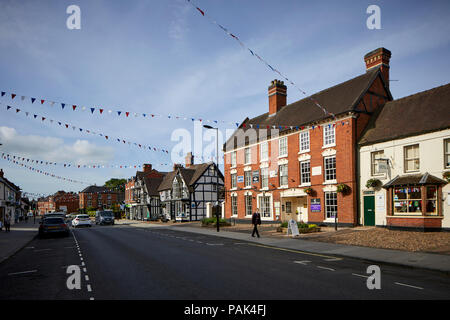 Adams casa allora Il Grade II* elencato la costruzione di legno a Guildhall sala da tè e la casa della città di Newport councilon High Street, Newport una città di mercato Foto Stock