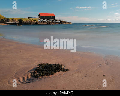 Dunaverty Bay Boathouse Foto Stock