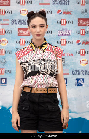 Giffoni Vallepiana, Italia. 23 Luglio, 2018. Giffoni Film Festival 2018, 48th Edition. Photocall di italiano cantante e attrice Matilde De Angelis (Italia, Giffoni, 23 luglio 2018) il credito: Indipendente Agenzia fotografica/Alamy Live News Foto Stock