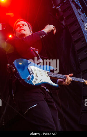 Edmonton, Alberta, Canada. 22 Luglio, 2018. Scott Totten esegue con Beach Boys in corrispondenza di K-giorni di Edmonton. Credito: Ron Palmer/SOPA Immagini/ZUMA filo/Alamy Live News Foto Stock