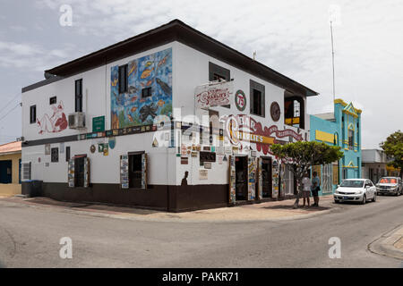 Charlies Bar, San Nicolas, Aruba, dei Caraibi Foto Stock