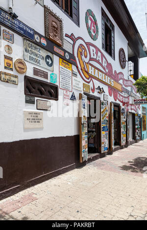 Charlies Bar, San Nicolas, Aruba, dei Caraibi Foto Stock