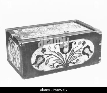 Casella di candela. Cultura: American. Dimensioni: 6 1/2 x 15 x 9 1/2 in. (16,5 x 38,1 x 24,1 cm). Data: 1783. Museo: Metropolitan Museum of Art di New York, Stati Uniti d'America. Foto Stock