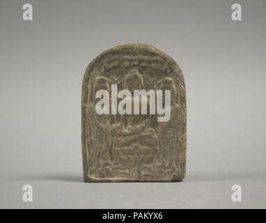 Tavoletta votiva. Cultura: la Cina. Dimensioni: H. 4 1/2 in. (11,4 cm); W. 2 1/4 in. (5.7 cm). Museo: Metropolitan Museum of Art di New York, Stati Uniti d'America. Foto Stock