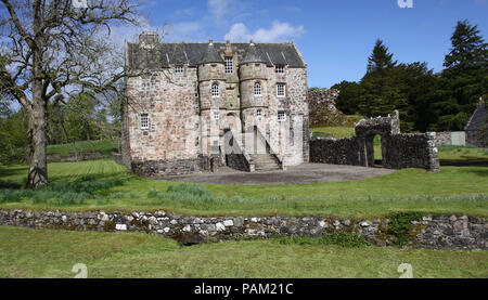 Rowallan Castle - noto anche come Rowallan vecchio castello Foto Stock
