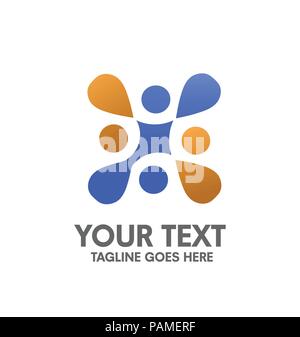 Lettera di creative X logo, Abstract business logo design template, moderna lettera X Logo modificabile del modello per il tuo business Illustrazione Vettoriale
