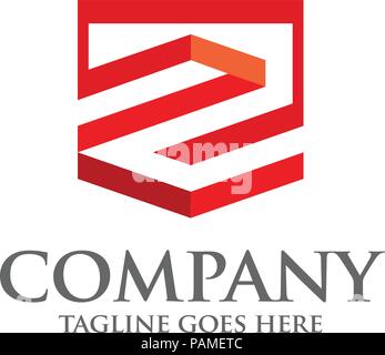 Miglior lettera Z vettore geometrico simbolo del logo, lettera Z concetto template vettoriale, lettera Z logo design Illustrazione Vettoriale