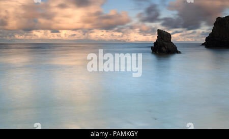 Traigh Ghearadha - Gary Beach, isola di Lewis al tramonto Foto Stock