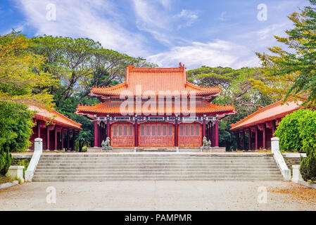 La facciata della il santuario dei Martiri in Tainan, Taiwan Foto Stock