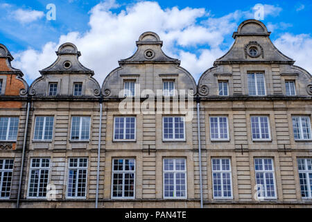 Dettagli architettonici in Grand Place d'Arras Francia Foto Stock