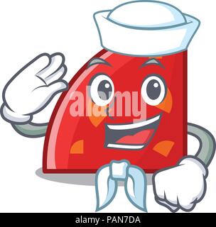 Sailor carattere quadrante in stile cartone animato Illustrazione Vettoriale