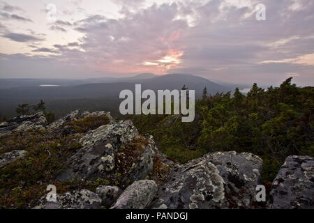 Fells in Muonio, Lapponia, Finlandia Foto Stock