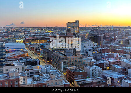 Vista panoramica di Brooklyn, New York, USA, Gennaio 02, 2018 Foto © Fabio Mazzarella/Sintesi/Alamy Stock Photo Foto Stock