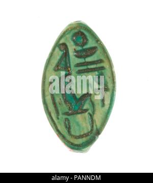 Inscritto Cowroid signore delle Due Terre Maatkare (Hatshepsut), di vivere. Dynasty: Dynasty 18, presto. Regno: Joint regno di Hatshepsut e Thutmosi III. Data: ca. 1479-1458 A.C. Museo: Metropolitan Museum of Art di New York, Stati Uniti d'America. Foto Stock