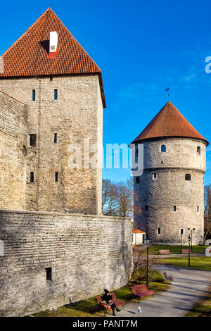 Kiek in de Kok torre, Tallinn, Estonia Foto Stock