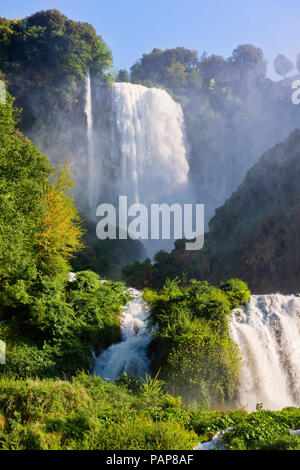 L'Italia, l'Umbria, Terni, Cascata delle Marmore Foto Stock