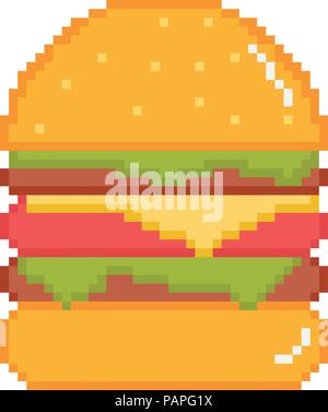Vector migliori hamburger illustrazione Illustrazione Vettoriale