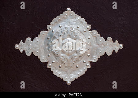 Il frammento di metallo forgiato prodotti. close-up. Foto Stock