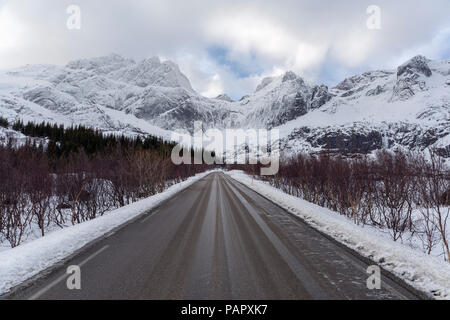 Norvegia Lofoten, Nusfjord Foto Stock